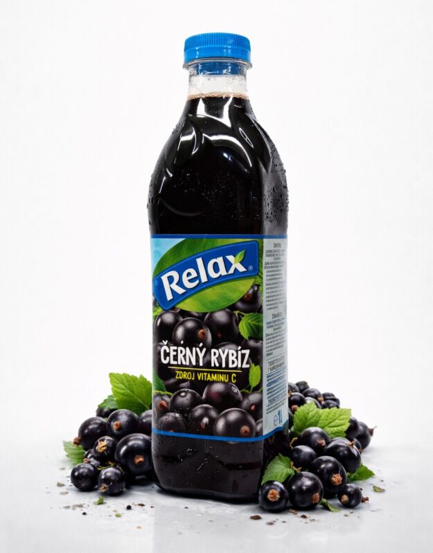 Relax Černý rybíz PET - 1l